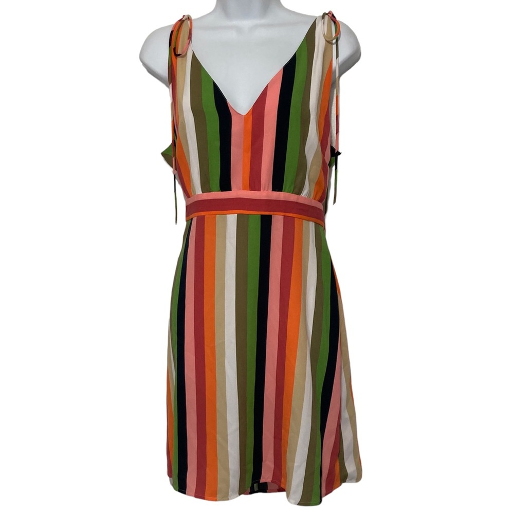 Gianni Bini Striped V-Neck Dress